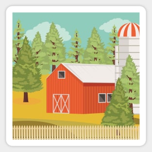 Fall Farm Sticker